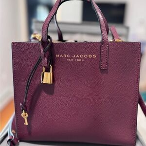 Marc Jacobs Purple Satchel with Gold Accents